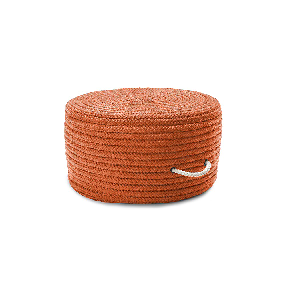 Colonial Mills Pouf Simply Home Solid Pouf Orange Round