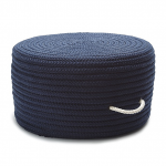 Colonial Mills Pouf Simply Home Solid Pouf Navy Round