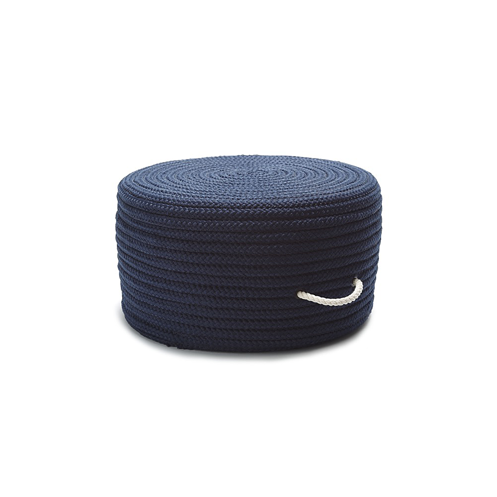 Colonial Mills Pouf Simply Home Solid Pouf Navy Round