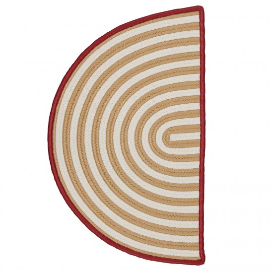 Colonial Mills Rug Sliced Stripe Gold & White Slice