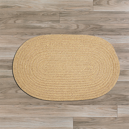 Colonial Mills Rug Softex Check Pale Banana Check Oval