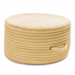 Colonial Mills Pouf Solid Chenille Pouf Banana Round