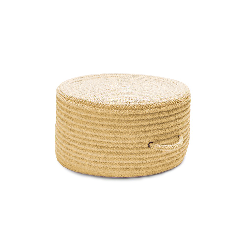 Colonial Mills Pouf Solid Chenille Pouf Banana Round