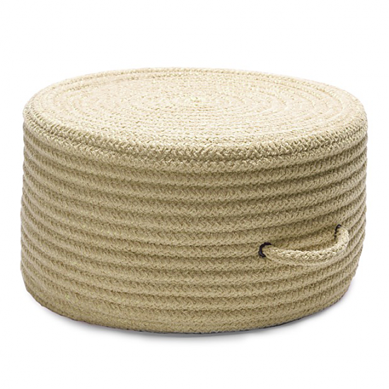 Colonial Mills Pouf Solid Chenille Pouf Celery Round