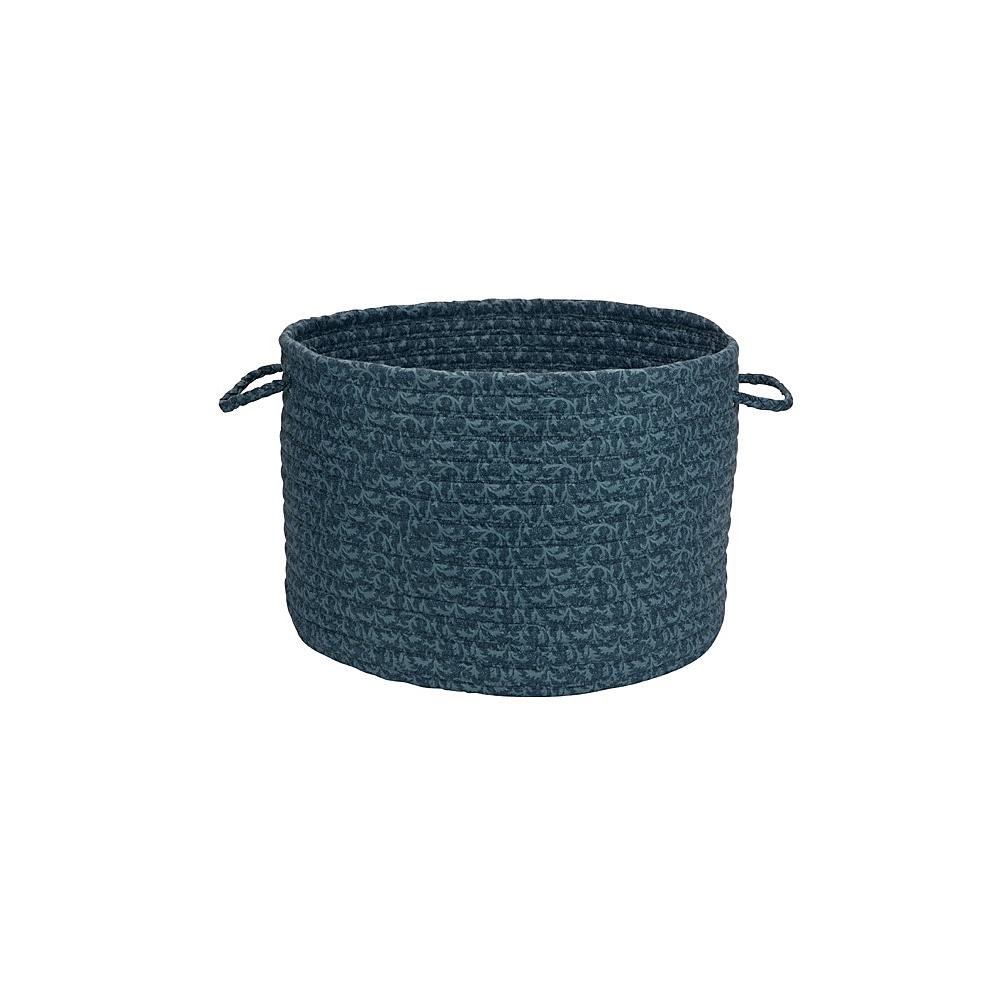 Colonial Mills Basket Solid Fabric Basket Deep Blue Round