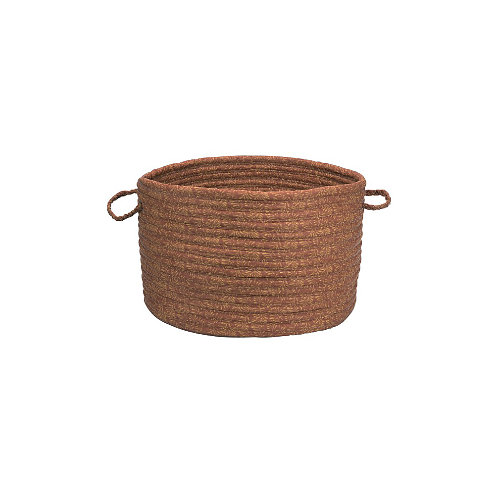 Colonial Mills Basket Solid Fabric Basket Cinnamon Round