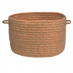 Colonial Mills Basket Solid Fabric Basket Rust Round