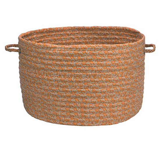 Colonial Mills Basket Solid Fabric Basket Rust Round