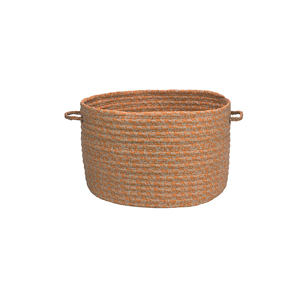 Colonial Mills Basket Solid Fabric Basket Rust Round