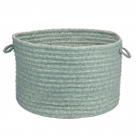 Colonial Mills Basket Solid Fabric Basket Seafoam Round