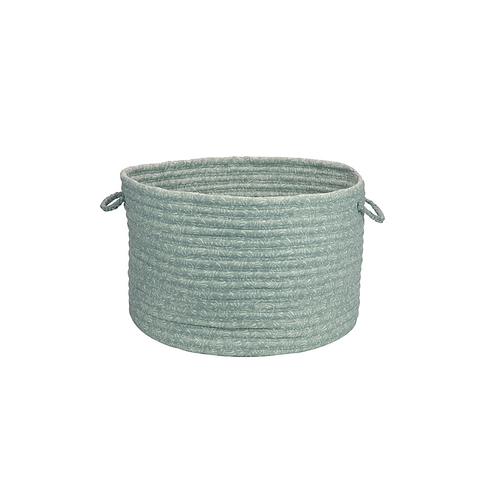 Colonial Mills Basket Solid Fabric Basket Seafoam Round