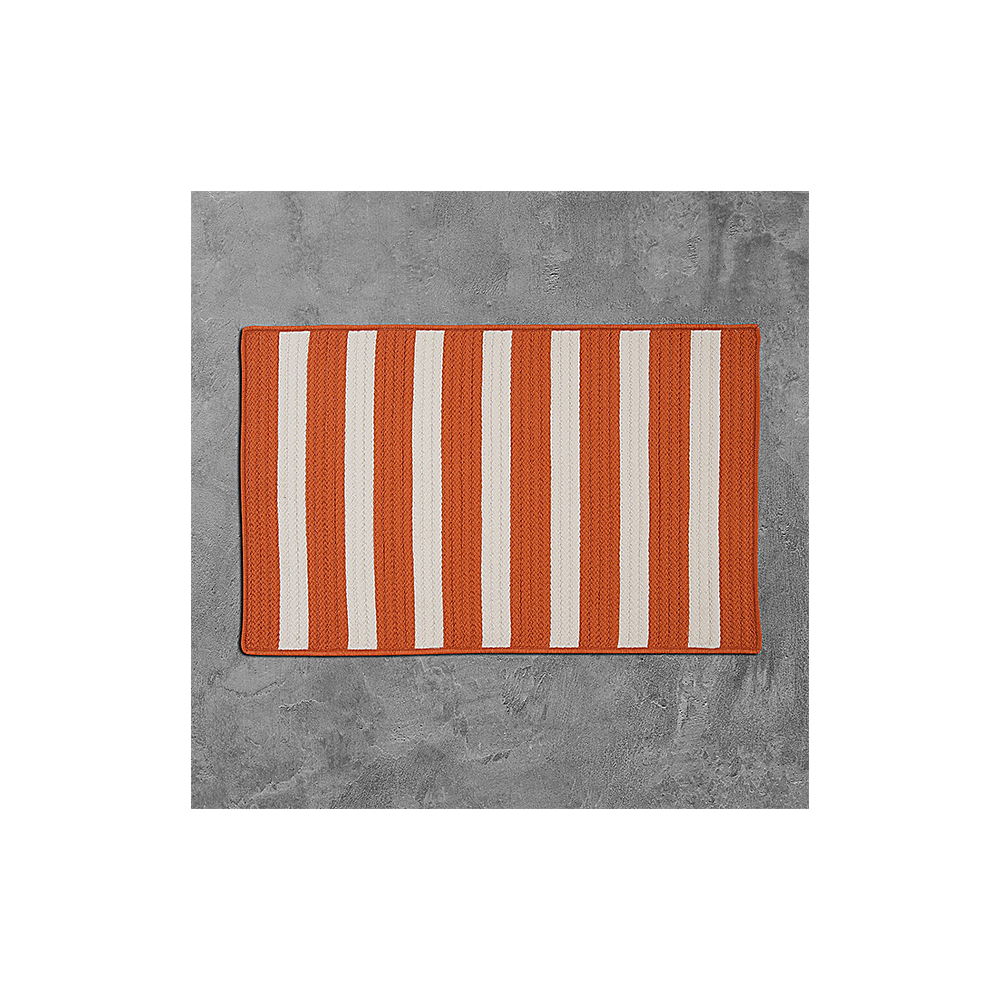 Colonial Mills Rug Stripe It Tangerine Rectangle