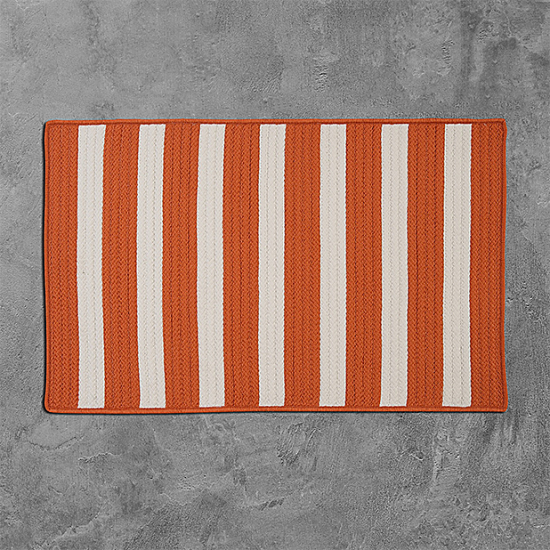 Colonial Mills Rug Stripe It Tangerine Rectangle