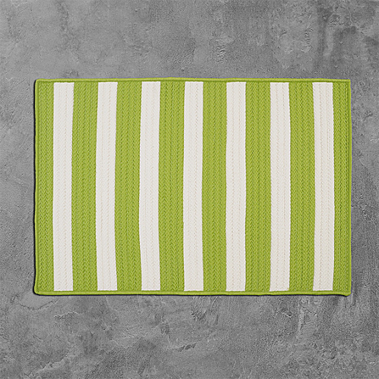 Colonial Mills Rug Stripe It Bright Lime Runner (Rectangle)