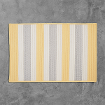 Colonial Mills Rug Stripe It Yellow Shimmer Square