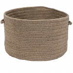 Colonial Mills Basket Sunbrella Solid Alpaca Round