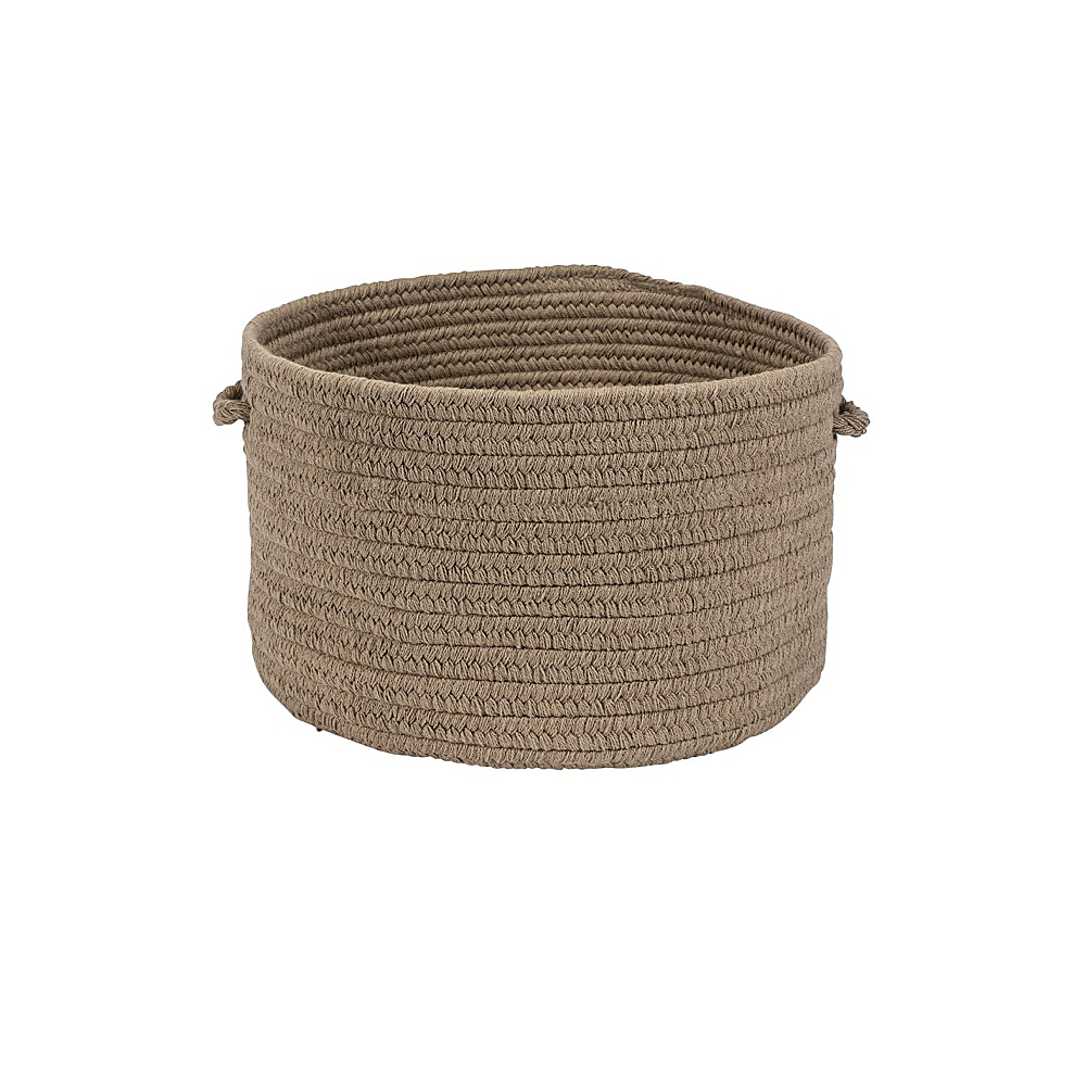 Colonial Mills Basket Sunbrella Solid Alpaca Round