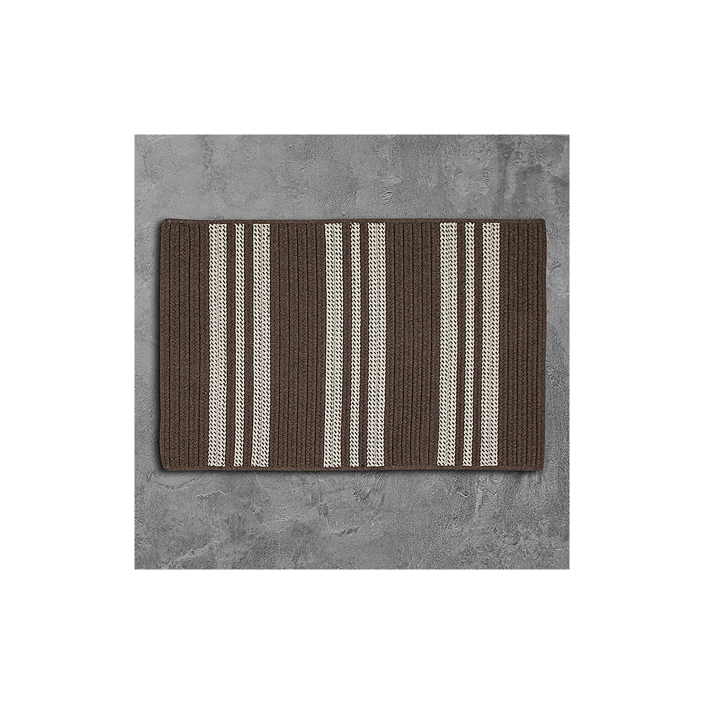 Colonial Mills Rug Sunbrella Southport Stripe Mink Runner (Rectangle)