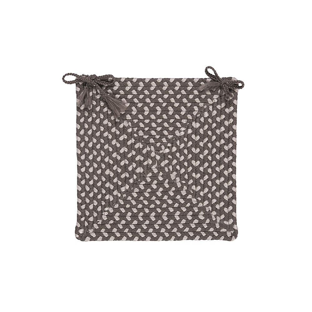 Colonial Mills Chair Pad Tiburon Misted Gray Chair Pad