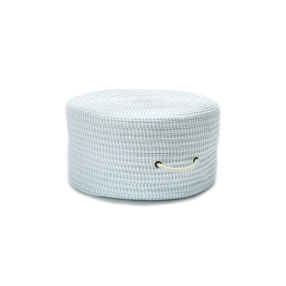 Colonial Mills Pouf Ticking Fabric Stripe Pouf Blue Round Colonial Mills Pouf Ticking Fabric Stripe Pouf Blue Round