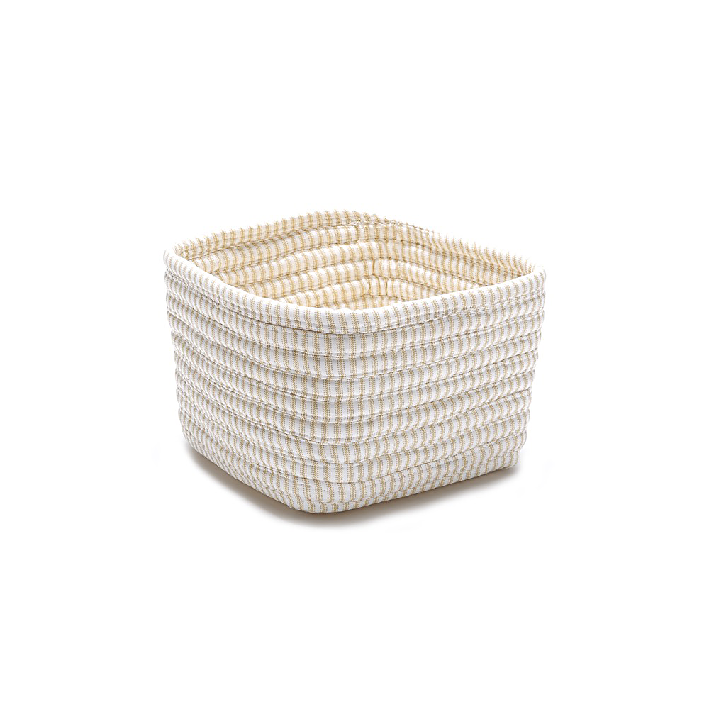 Colonial Mills Basket Ticking Shelf Storage Canvas Square