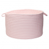 Colonial Mills Basket Ticking Solid Basket Pink Round