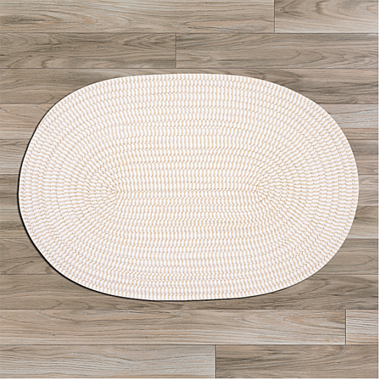 Colonial Mills Rug Ticking Stripe Oval Canvas Oval