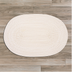 Colonial Mills Rug Ticking Stripe Oval Canvas Runner (Oval)