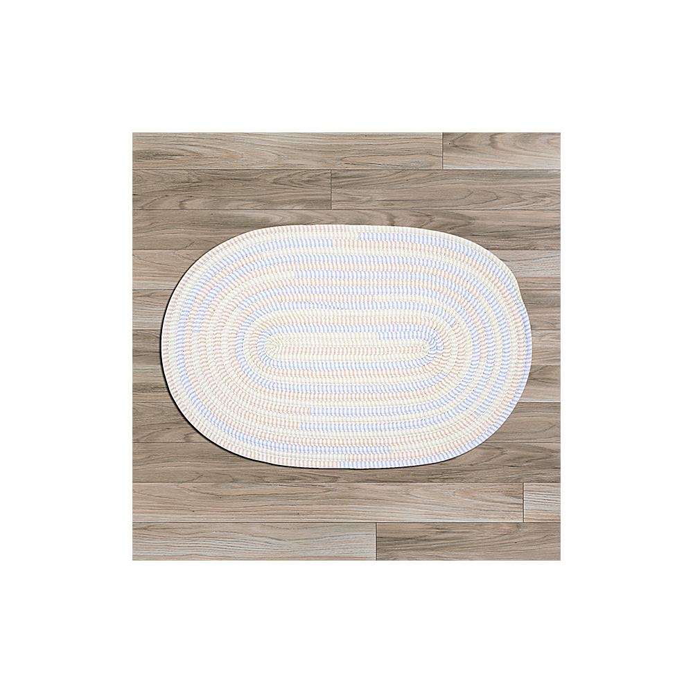 Colonial Mills Rug Ticking Stripe Oval Starlight Runner (Oval)