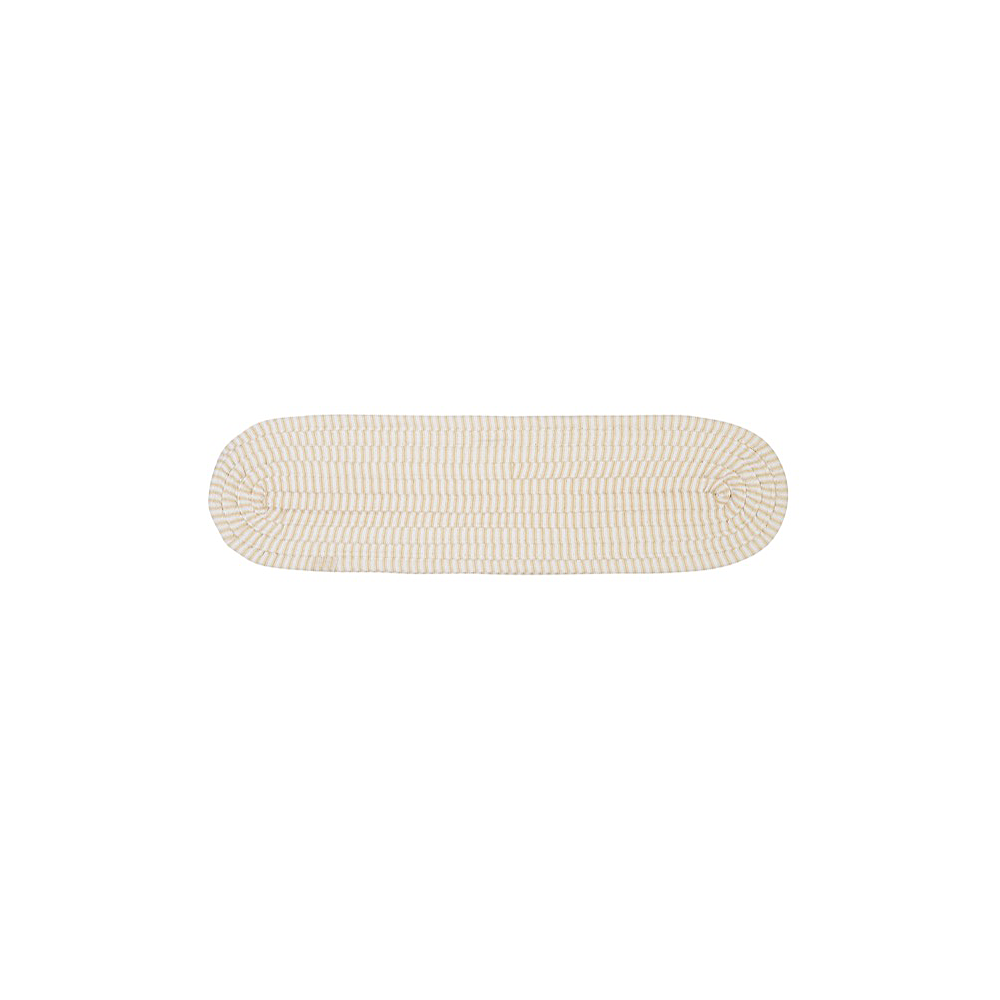 Colonial Mills Stair Tread Ticking Stripe Oval Canvas Stair Tread