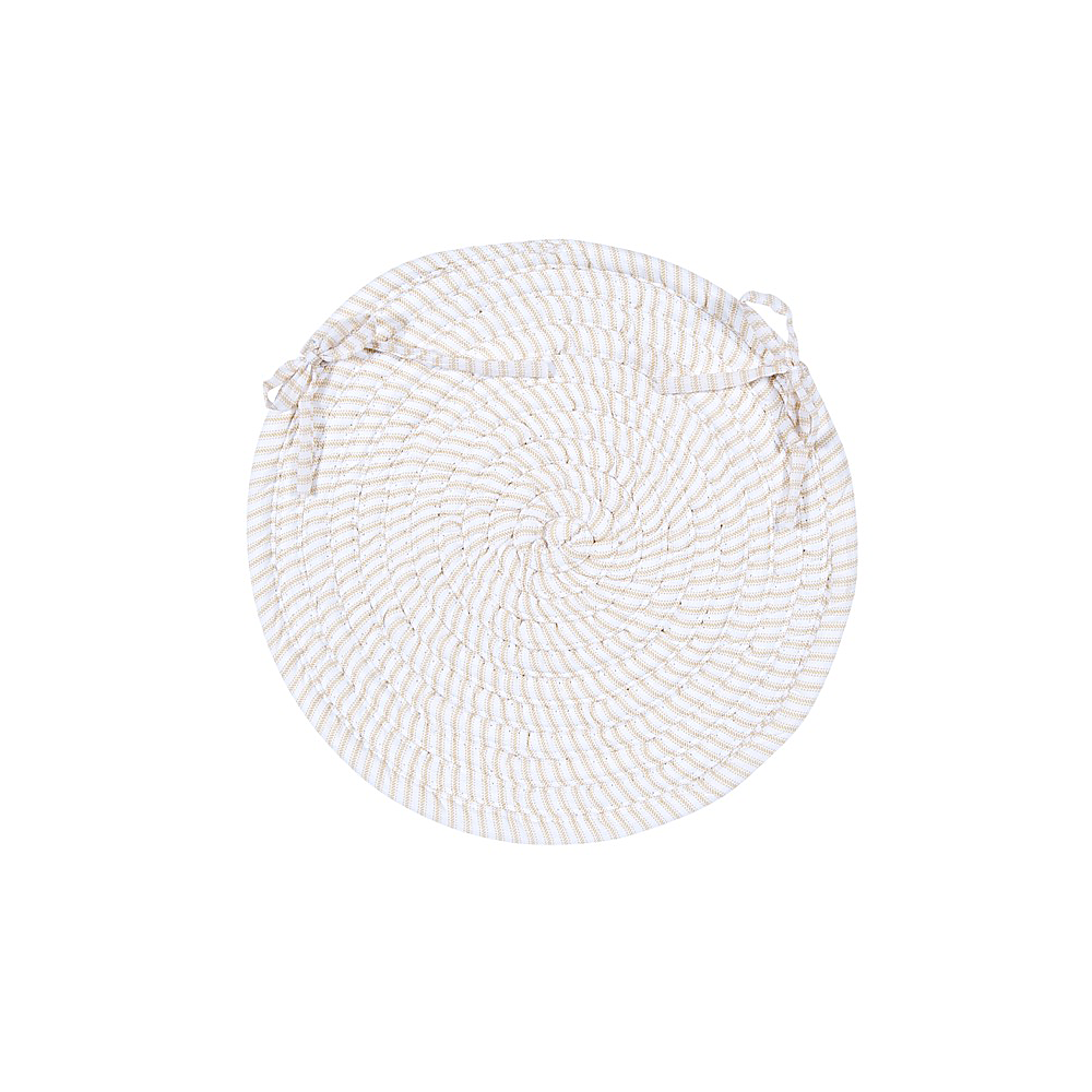 Colonial Mills Chair Pad Ticking Stripe Oval Canvas Chair Pad Colonial Mills Chair Pad Ticking Stripe Oval Canvas Chair Pad
