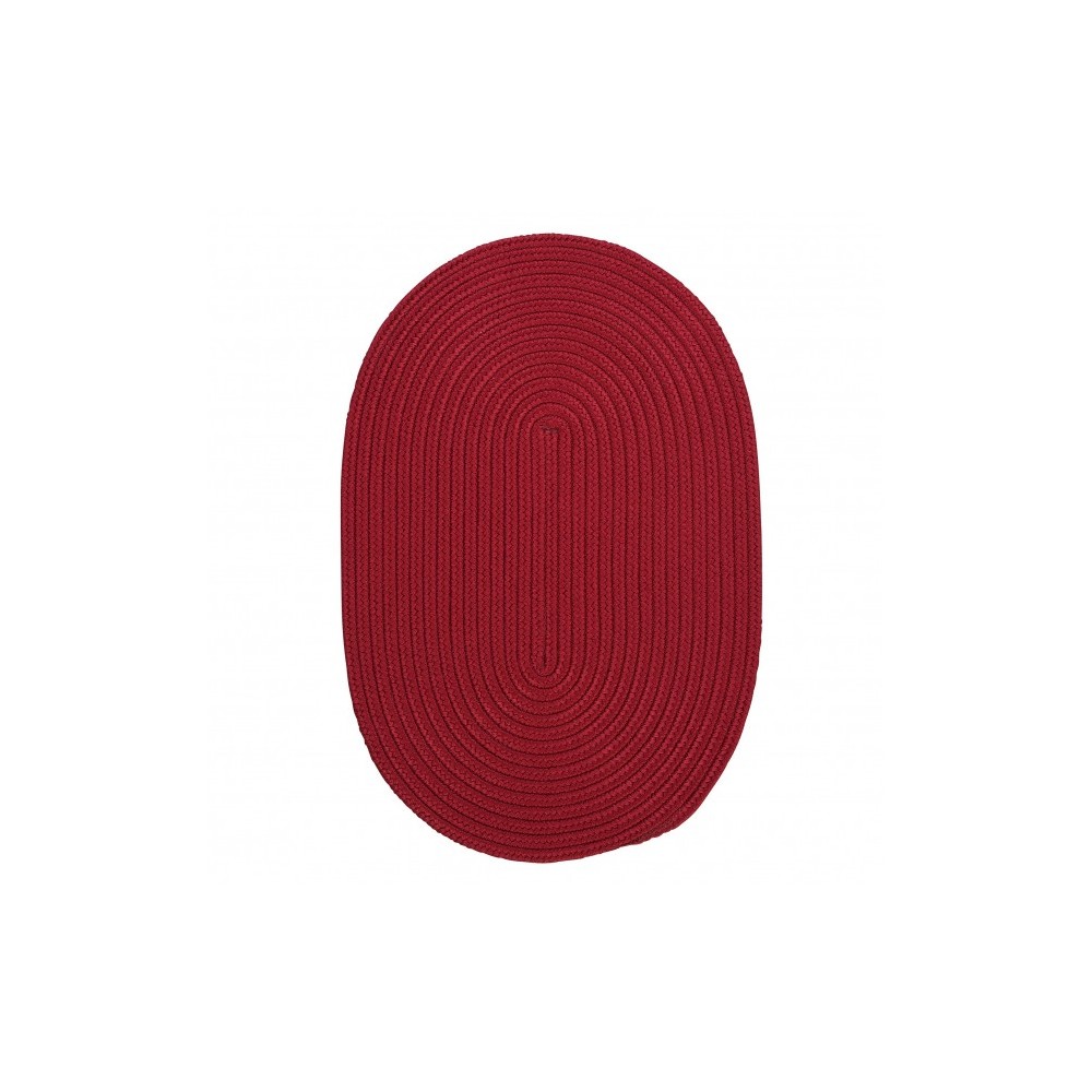 Colonial Mills Rug Tortuga Red Oval