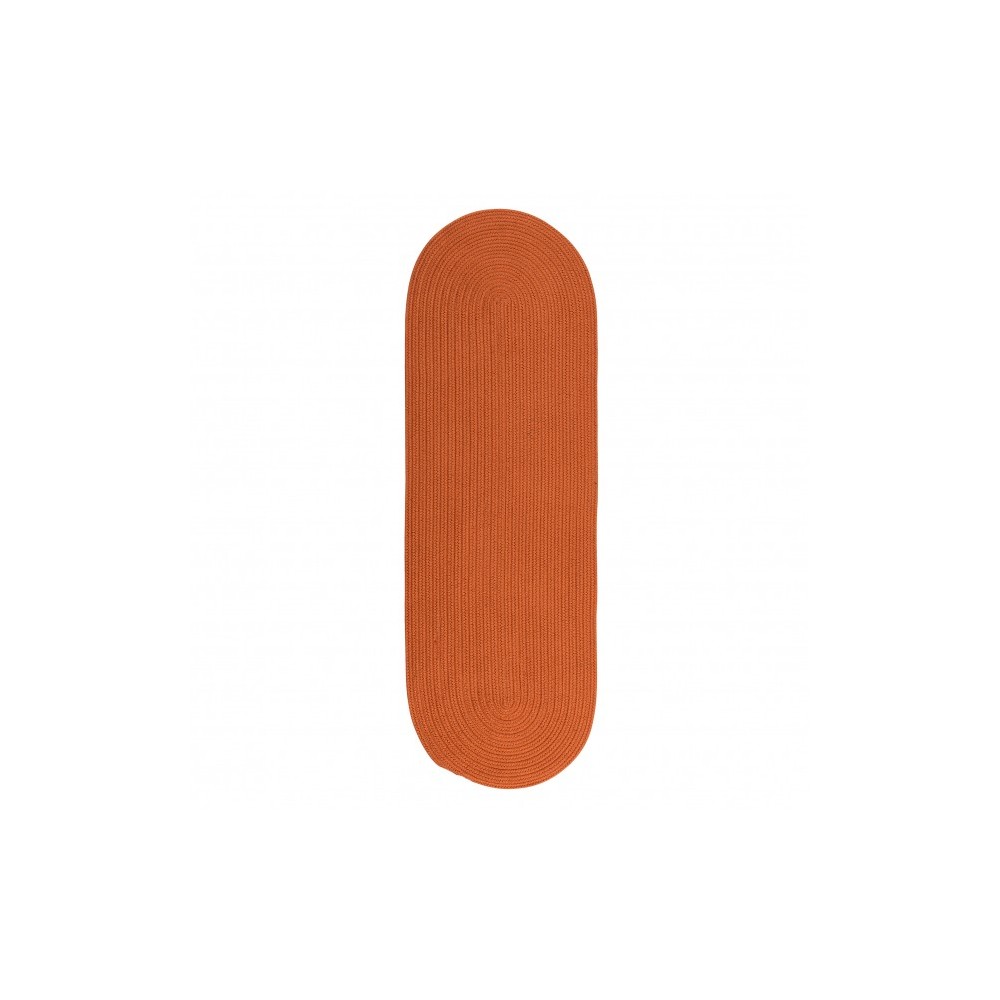 Colonial Mills Rug Tortuga Orange Runner (Oval)