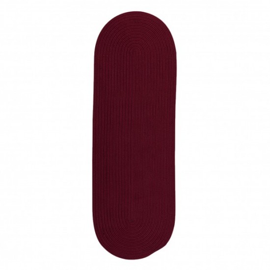 Colonial Mills Rug Tortuga Burgundy Runner (Oval)