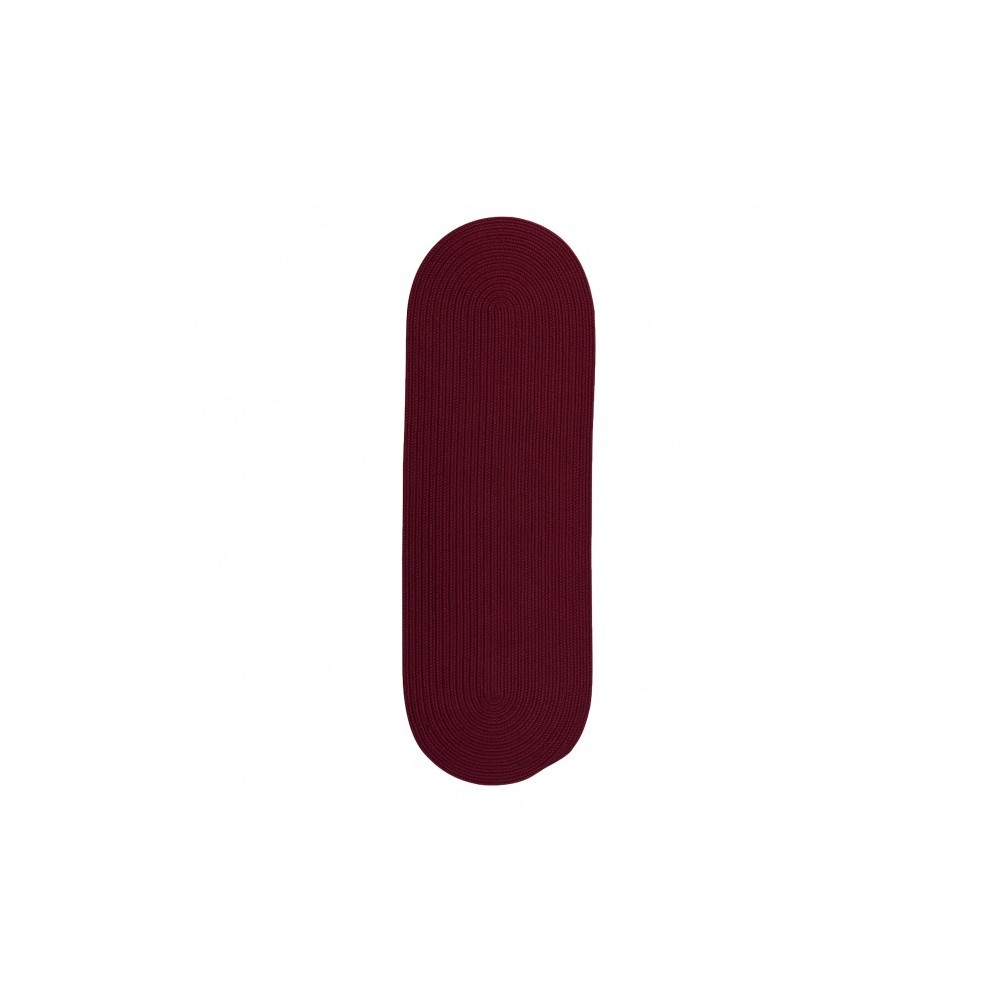 Colonial Mills Rug Tortuga Burgundy Runner (Oval)