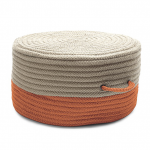 Colonial Mills Pouf Two-Tone Pouf Orange Round