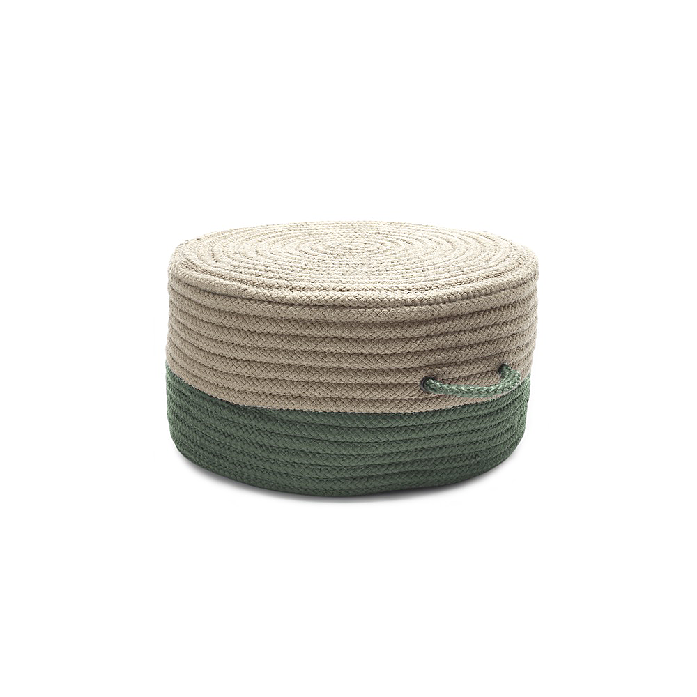 Colonial Mills Pouf Two-Tone Pouf Moss Green Round