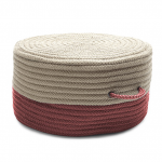 Colonial Mills Pouf Two-Tone Pouf Brick Round