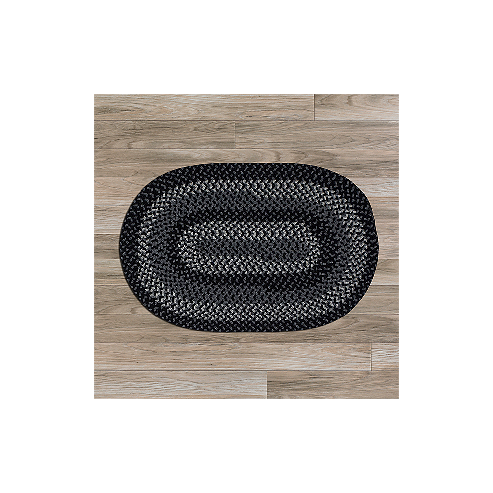 Colonial Mills Rug Walden Black/Charcoal Runner (Oval)