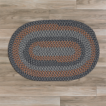 Colonial Mills Rug Walden Charcoal/Orange Runner (Oval)