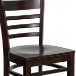 Ladder Back Walnut Wood Restaurant Barstool