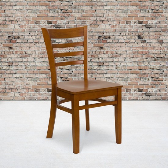 Ladder Back Cherry Wood Restaurant Chair