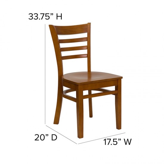 Ladder Back Cherry Wood Restaurant Chair