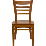 Ladder Back Cherry Wood Restaurant Chair