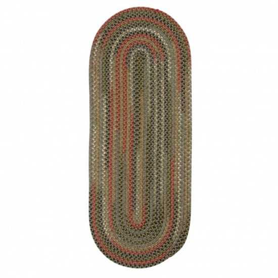 Colonial Mills Rug Wayland Runner Olive Runner (Oval)