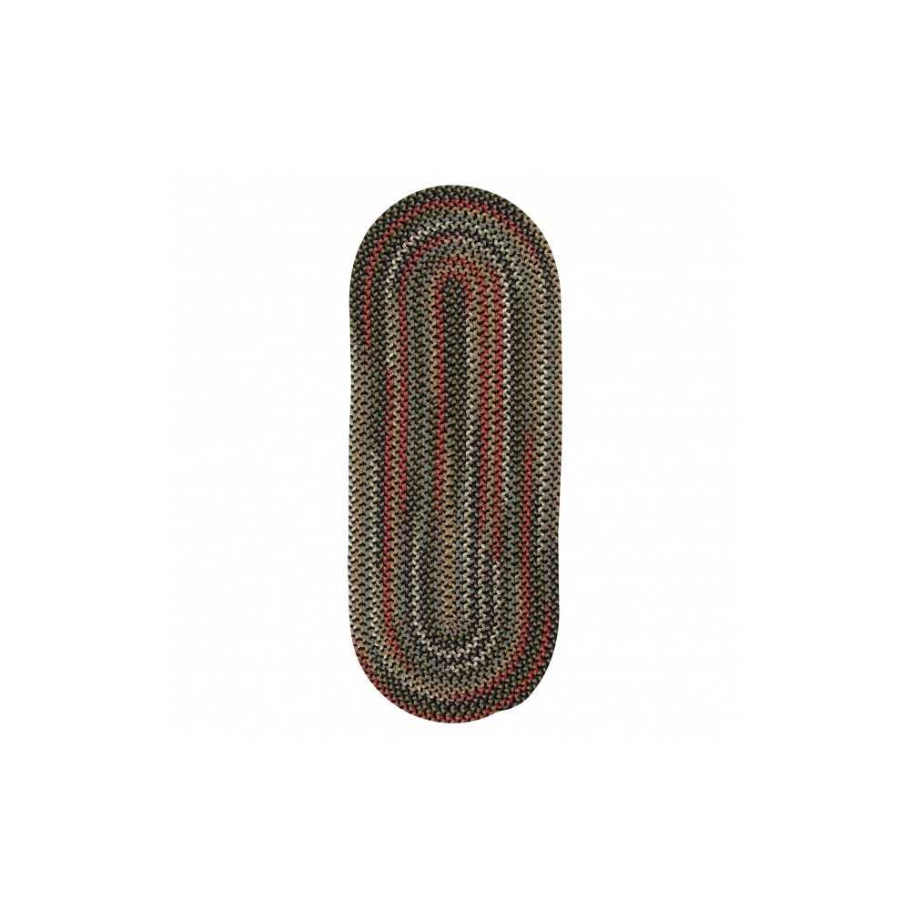 Colonial Mills Rug Wayland Runner Black Runner (Oval) Colonial Mills Rug Wayland Runner Black Runner (Oval)