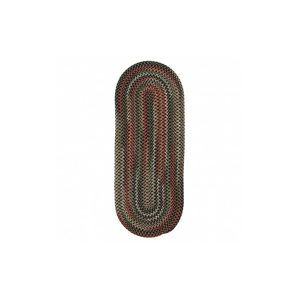 Colonial Mills Rug Wayland Runner Black Runner (Oval)