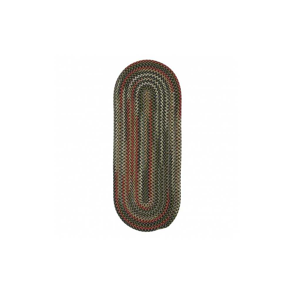 Colonial Mills Rug Wayland Runner Green Runner (Oval)