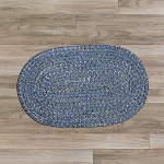 Colonial Mills Rug West Bay Blue Tweed Round