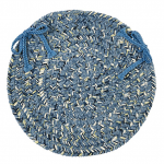 Colonial Mills Chair Pad West Bay Blue Tweed Chair Pad